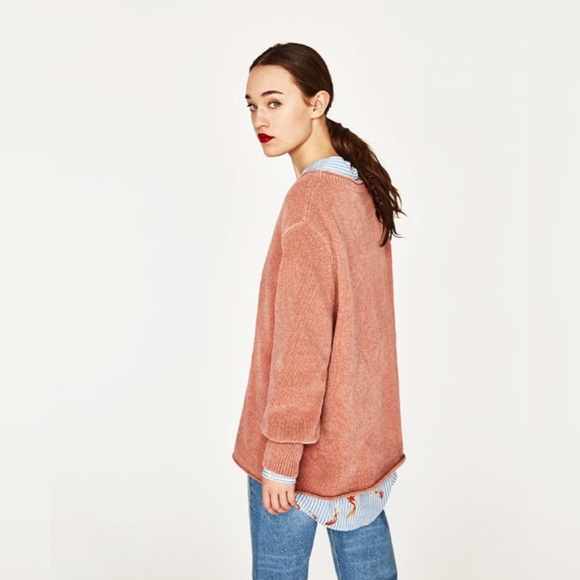 zara ballon sleeve corduroy sweater - Picture 4 of 4